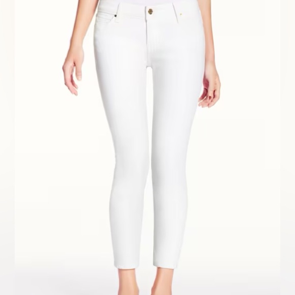 Kate Spade Broome Street White Straight Leg Cropped Jeans Size 29